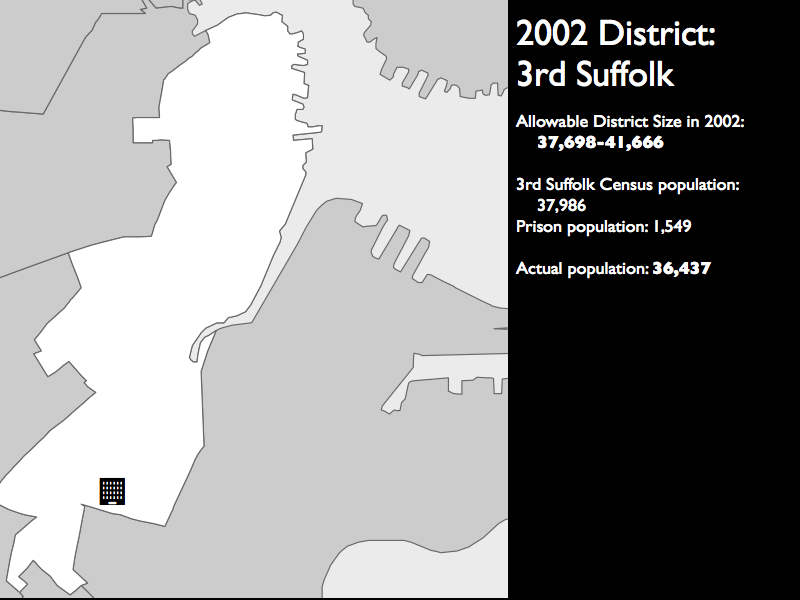 The actual resident population of this district was smaller than the minimum 
allowable