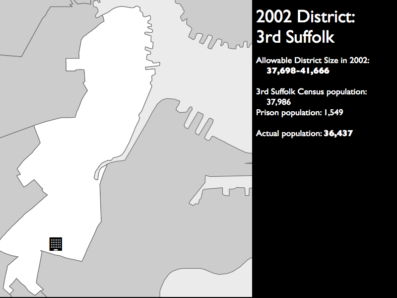 The actual resident population of this district was smaller than the minimum 
allowable