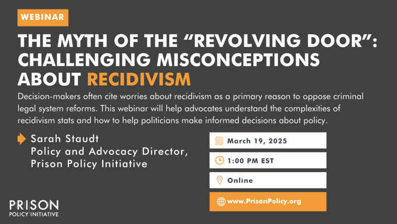 Recidivism webinar promotional image