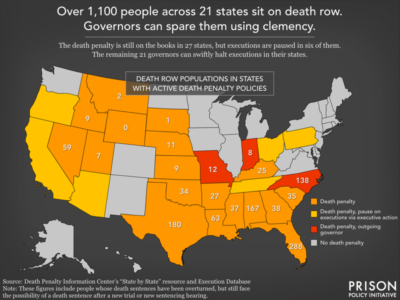 Over 1 100 People Across 21 States Sit On Death Row Prison Policy Over 1 100 people across 21 states sit on death row prison policy