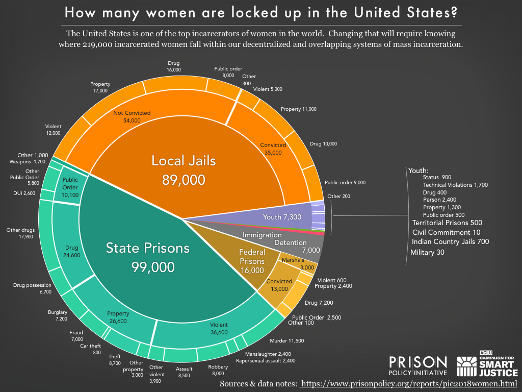 Womens Mass Incarceration The Whole Pie 2018 Prison - 