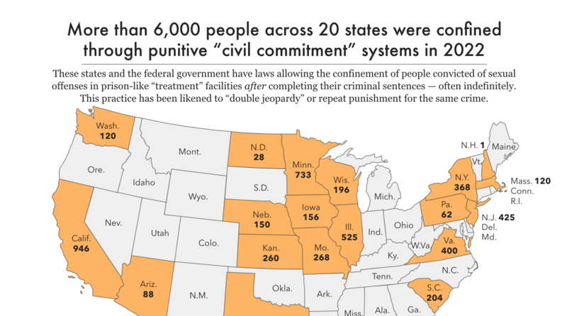 More than 6,000 people across 20 states were confined in... | Prison ...