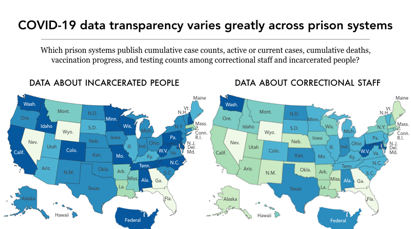 COVID-19 data transparency varies greatly across prison... | Prison ...