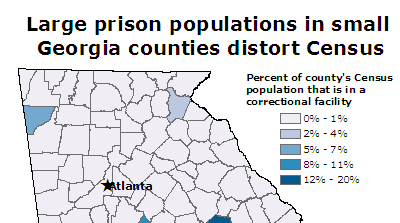 Large prison populations in small Georgia counties distort... | Prison ...