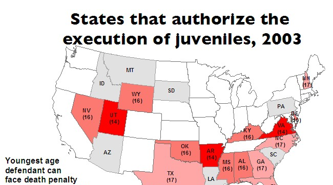 States that authorize execution of juveniles Prison Policy