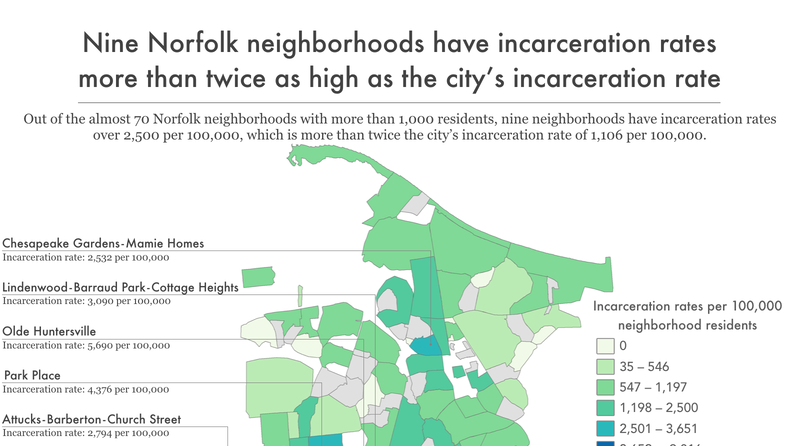 Nine Norfolk Neighborhoods Have Incarceration Rates More Prison Policy Initiative 9925