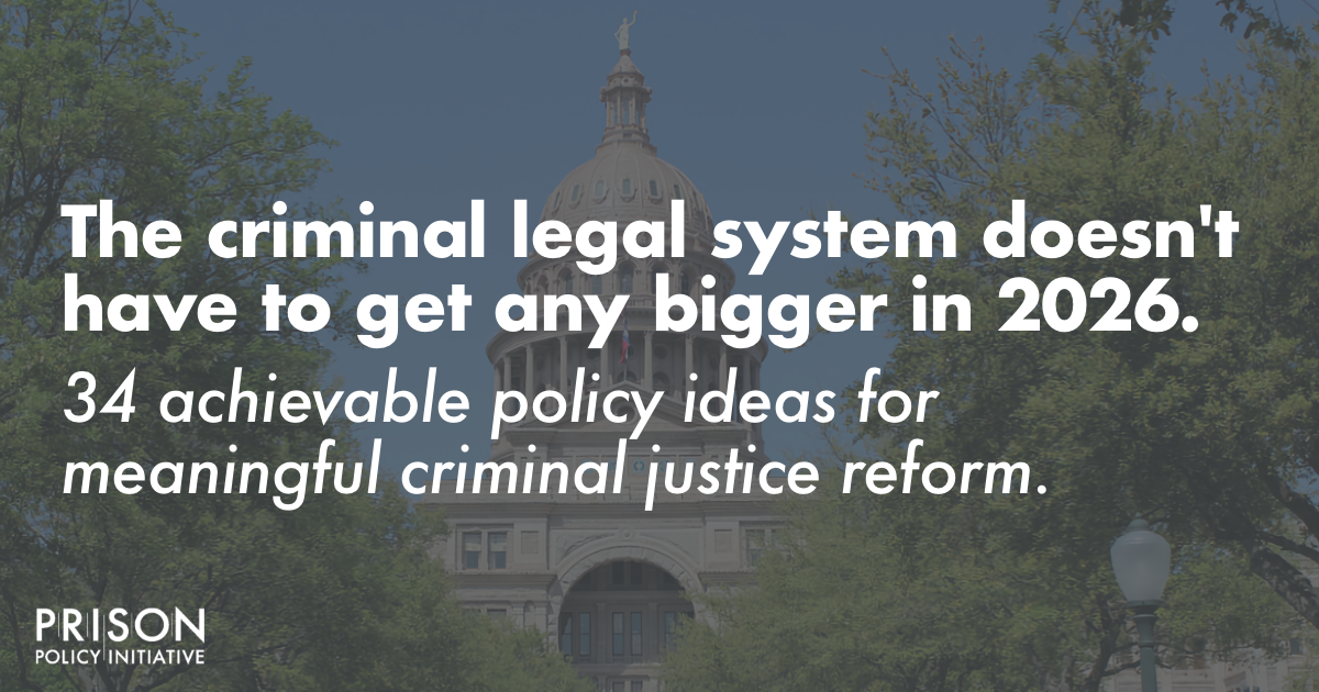 34 criminal legal system reforms that can win in 2026 – Prison Policy Initiative