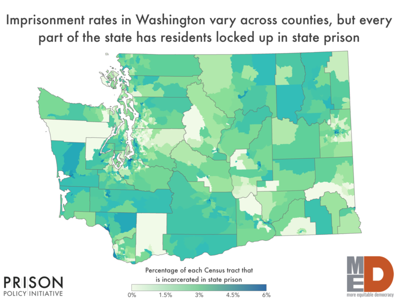 Map of incarceration rates by census tract.